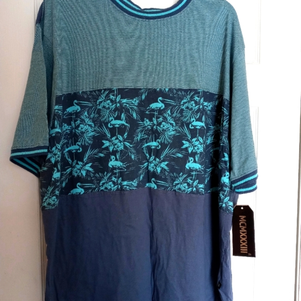Red Ape MCMXXXIII Teal/Grey men's 3xl t-shirt